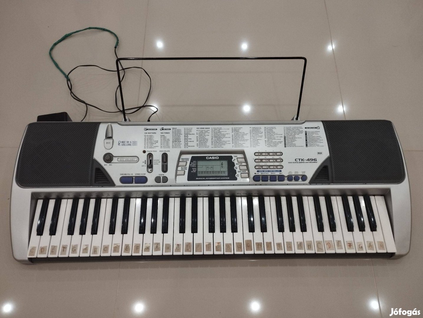 Casio CTK-496 szintetizátor, elektromos zongora
