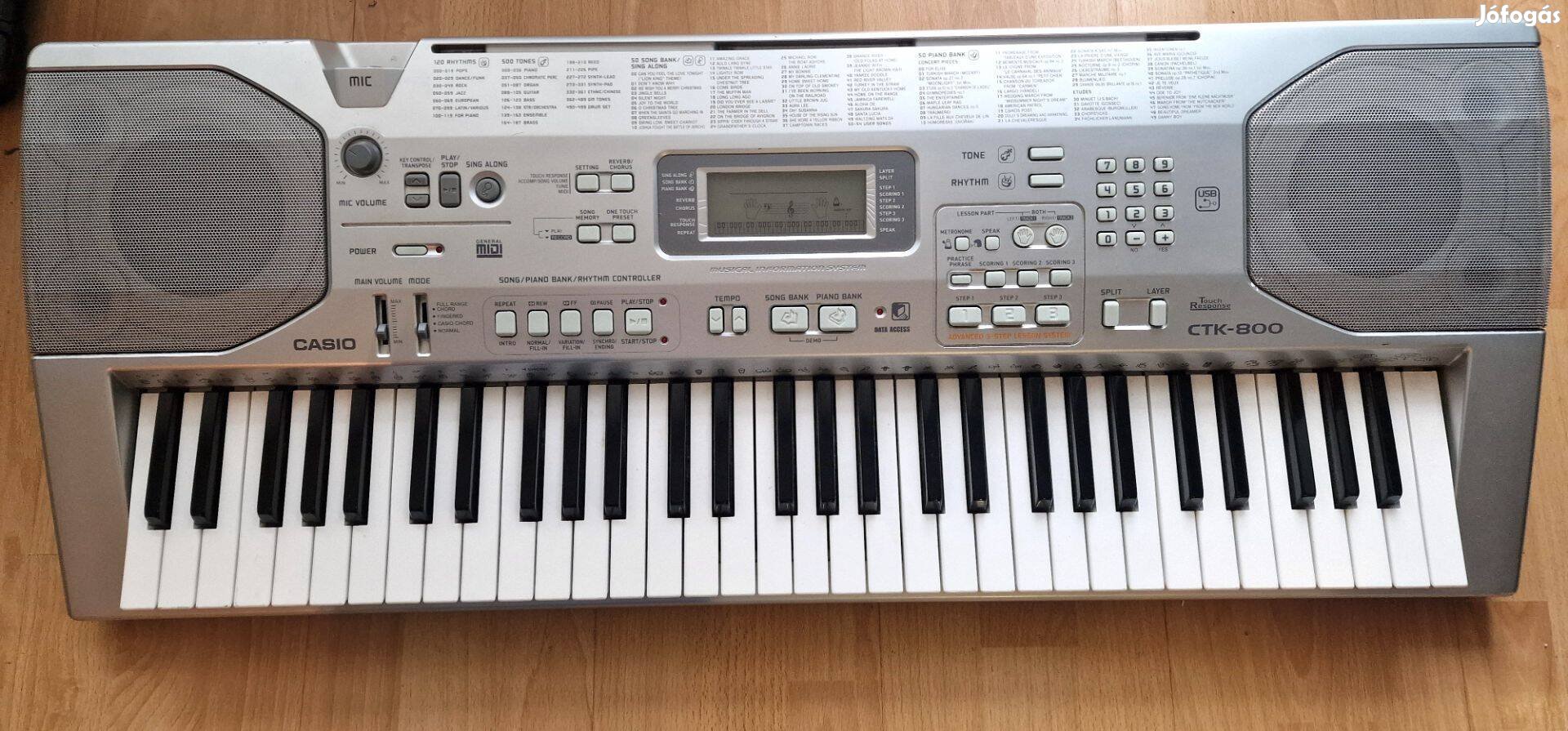 Casio CTK 800 szintetizátor eladó