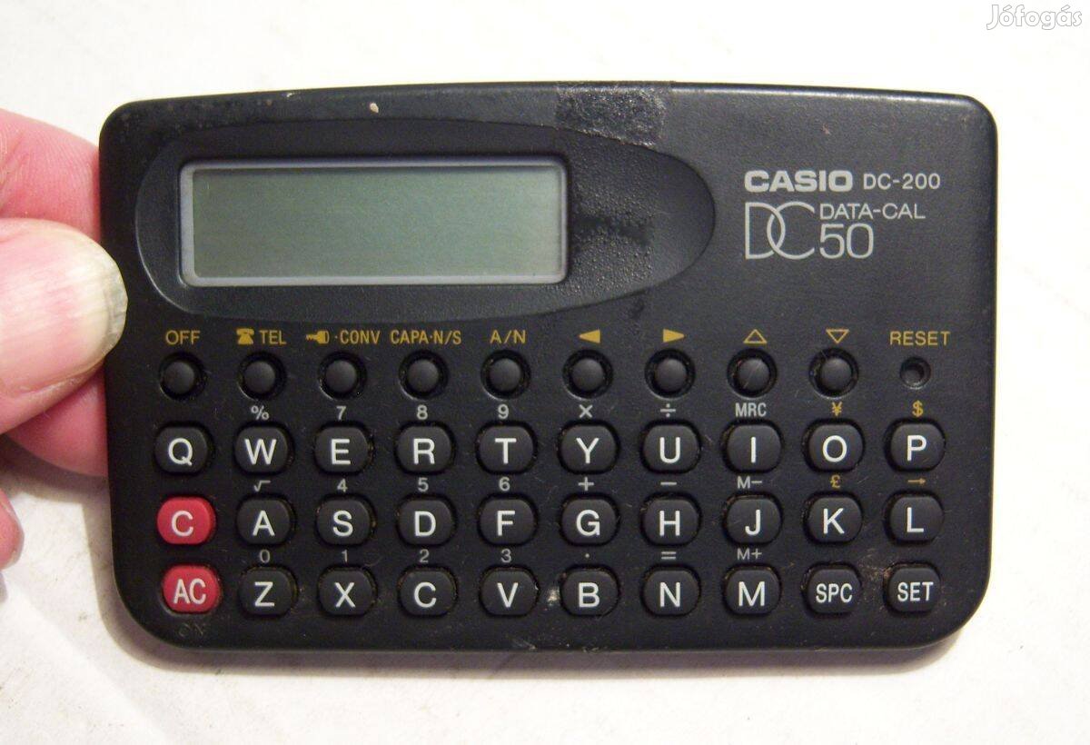 Casio DC-200 Manager Calculator (1995) hiányos (rendben működik)