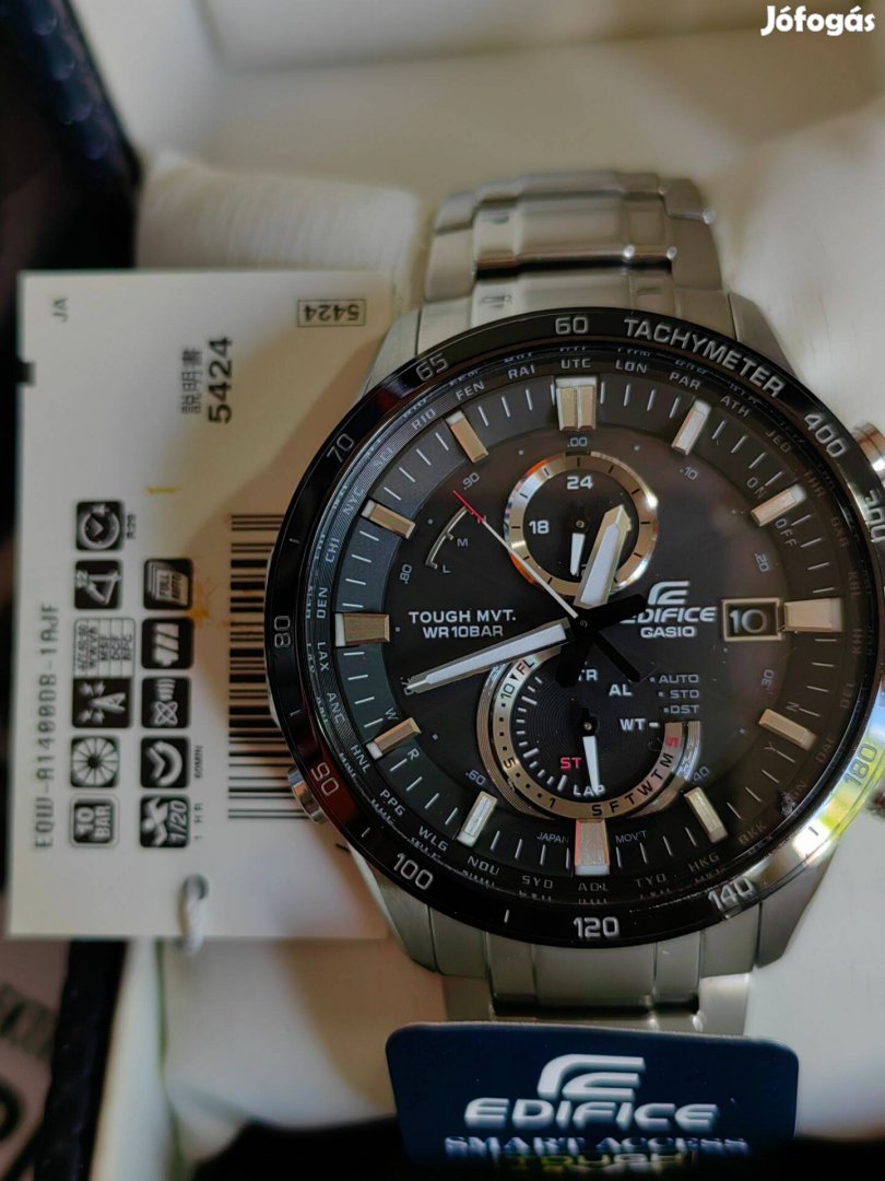 Casio Edifice Rádió Kontrollos férfi karóra Eqw-A1400DB-1