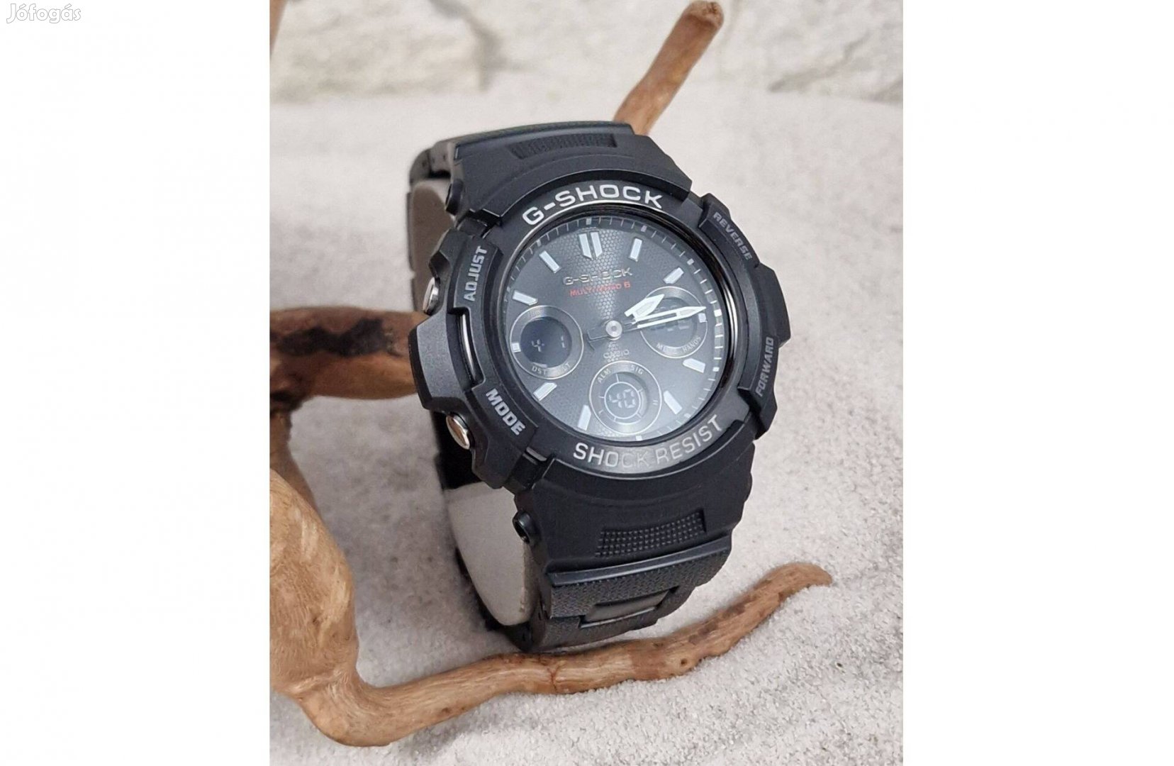 Casio G-Shock ' AWG-100SBC', solar, Wave Ceptor, számla és garancia
