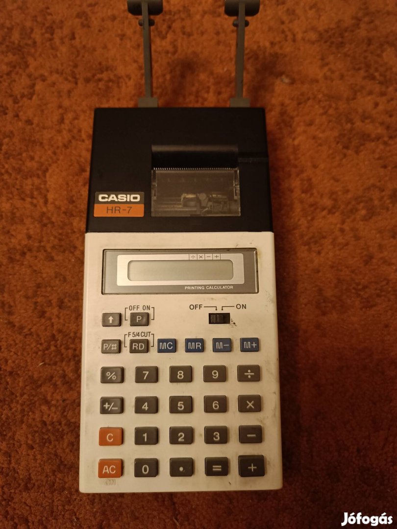 Casio Hr-7 szallagos számológép 