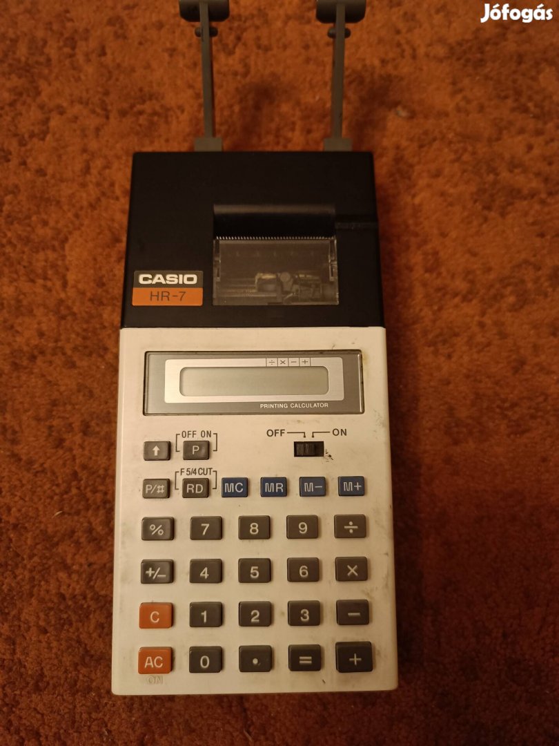 Casio Hr-7 szallagos számológép 