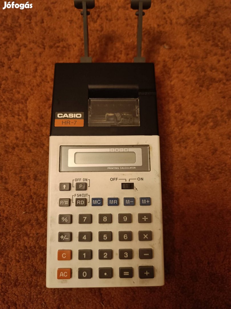 Casio Hr-7 szallagos számológép 