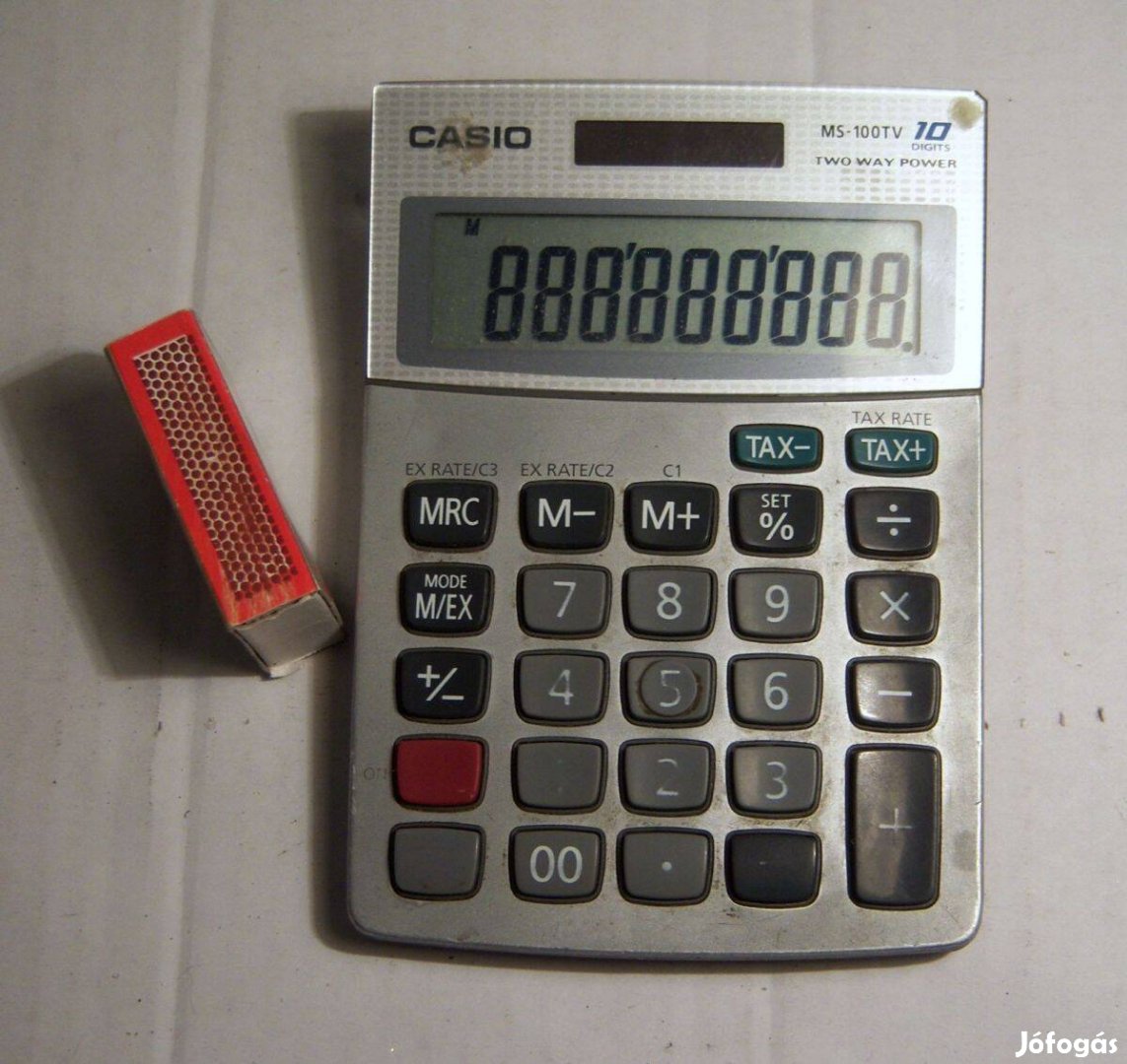 Casio MS-100TV Számológép (elemcserés)