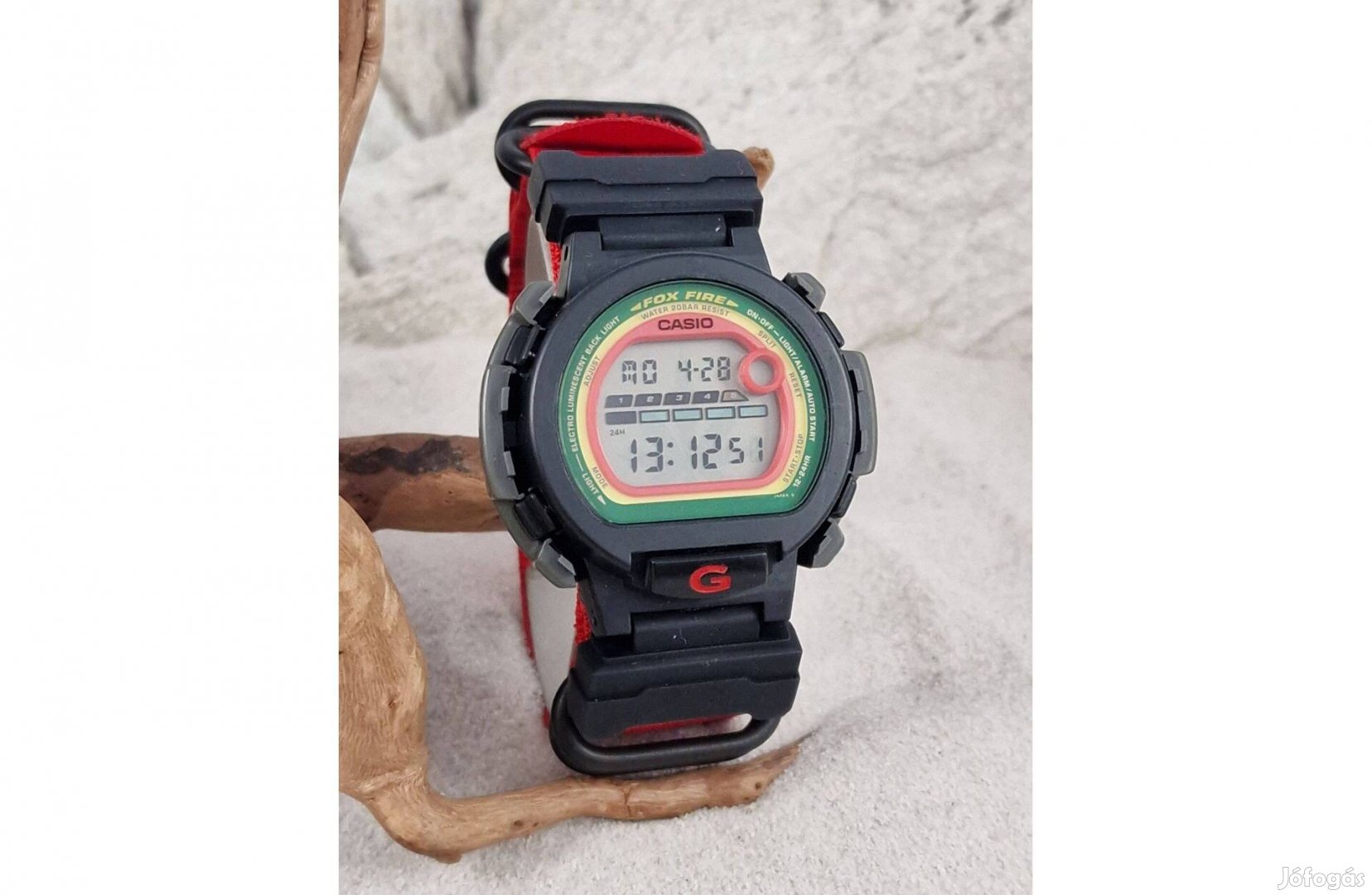 Casio 'DW-002BM Bob Marley Limited' retro digitális, JDM, számla és ga