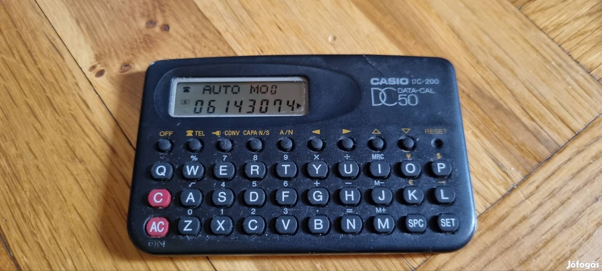 Casio adatkalkulátor DC200 típusú 