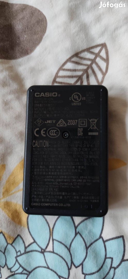 Casio bc-80L digitális fényképezőgép akkumulátor töltő adapter