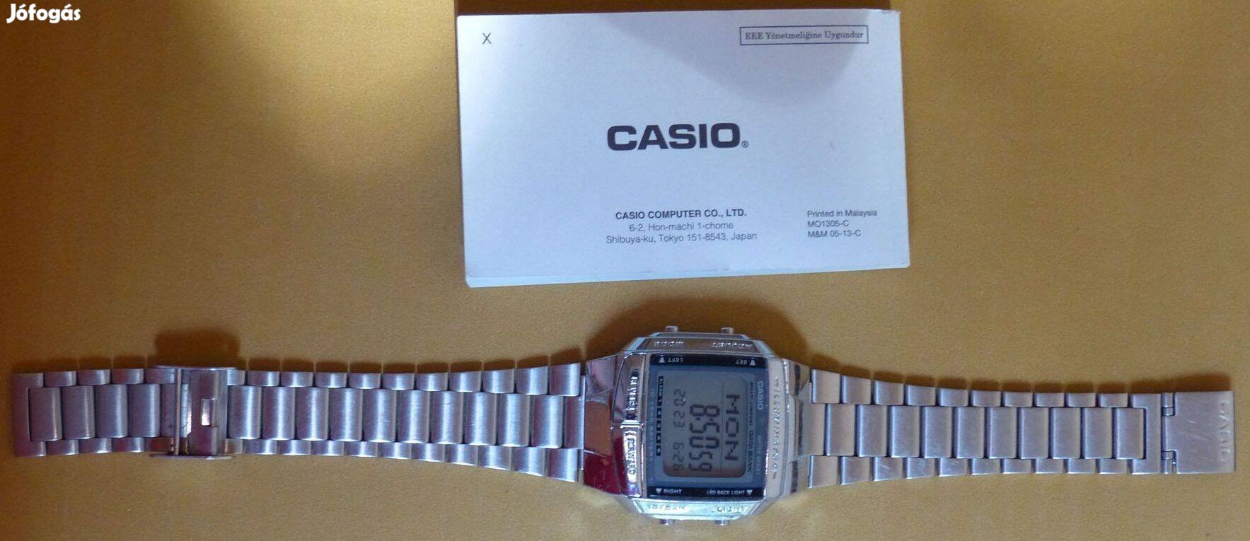 Casio férfi karóra databankos