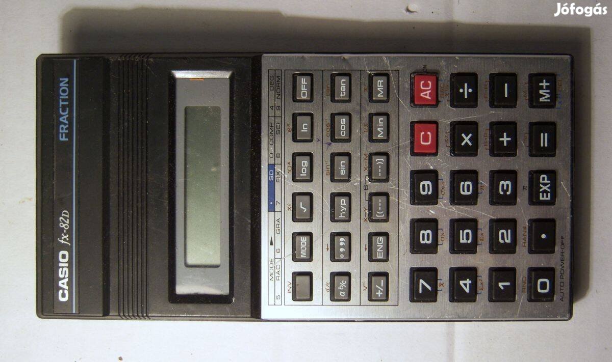 Casio fx-82D Fraction (1990) hibásan működik