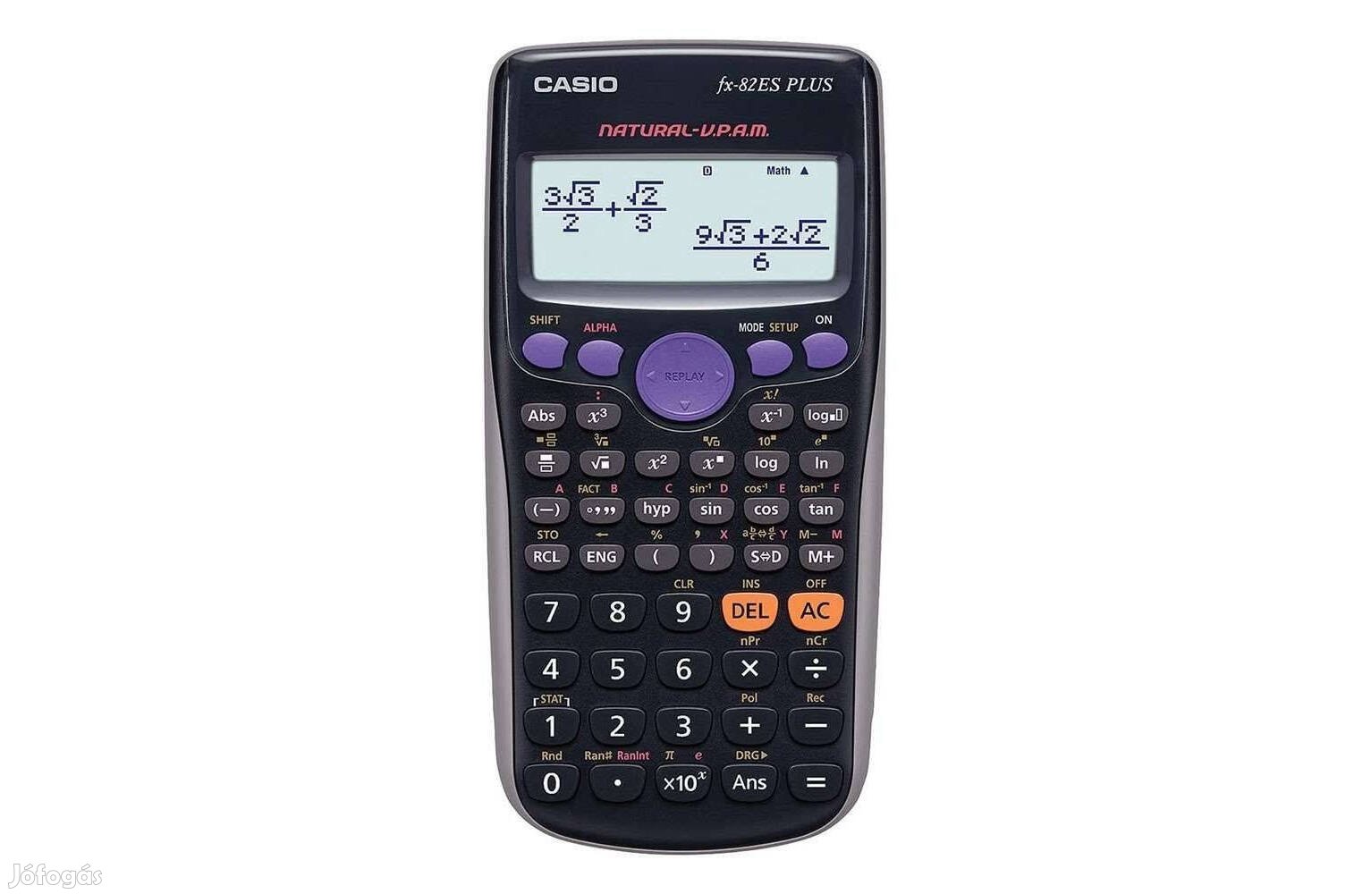 Casio fx-82Es Plus" felsőkat.pontmátrix kijelzős tudományos számológép