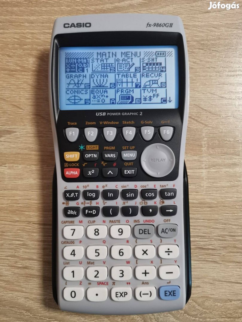 Casio fx-9860GII tudományos grafikus számológép világítás