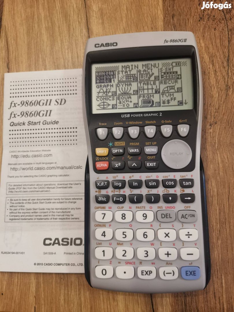 Casio fx-9860GII tudományos grafikus számológép világítással