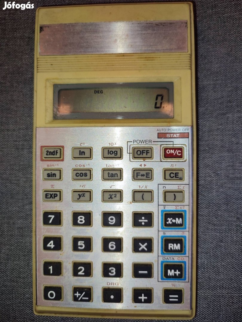 Casio tudományos számológép retró 40 éves legalább