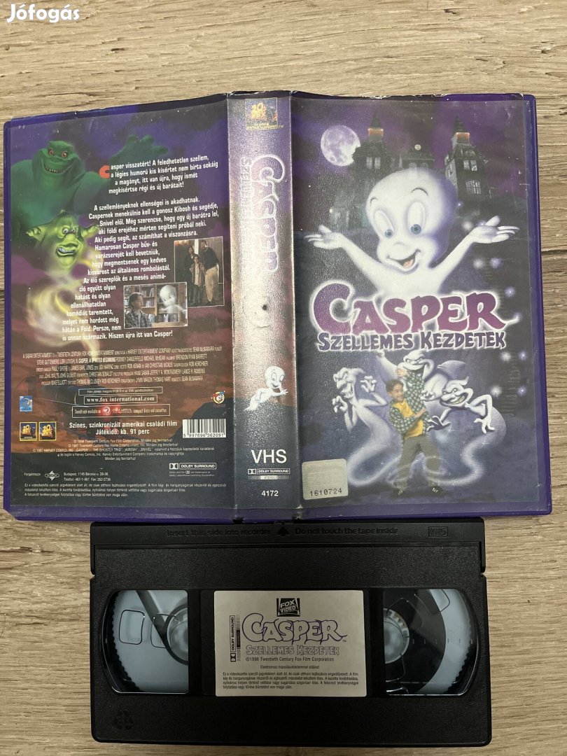 Casper szellemes kezdetek vhs 