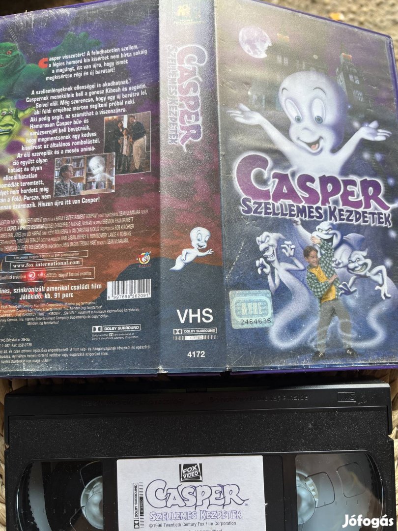 Casper vhs kazetta