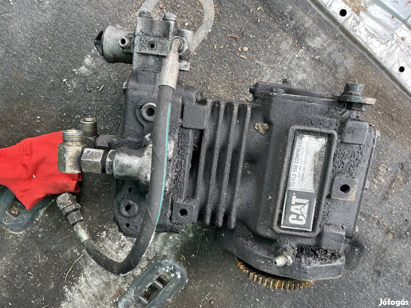 Cat caterpillar kompresszor szivattyú motor gép kotró markoló 