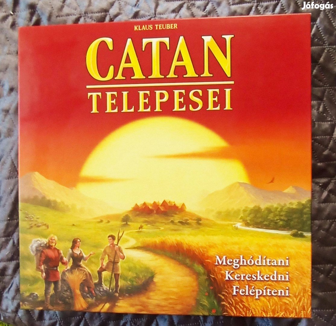 Catan telepesei stratégiai társasjáték, féláron