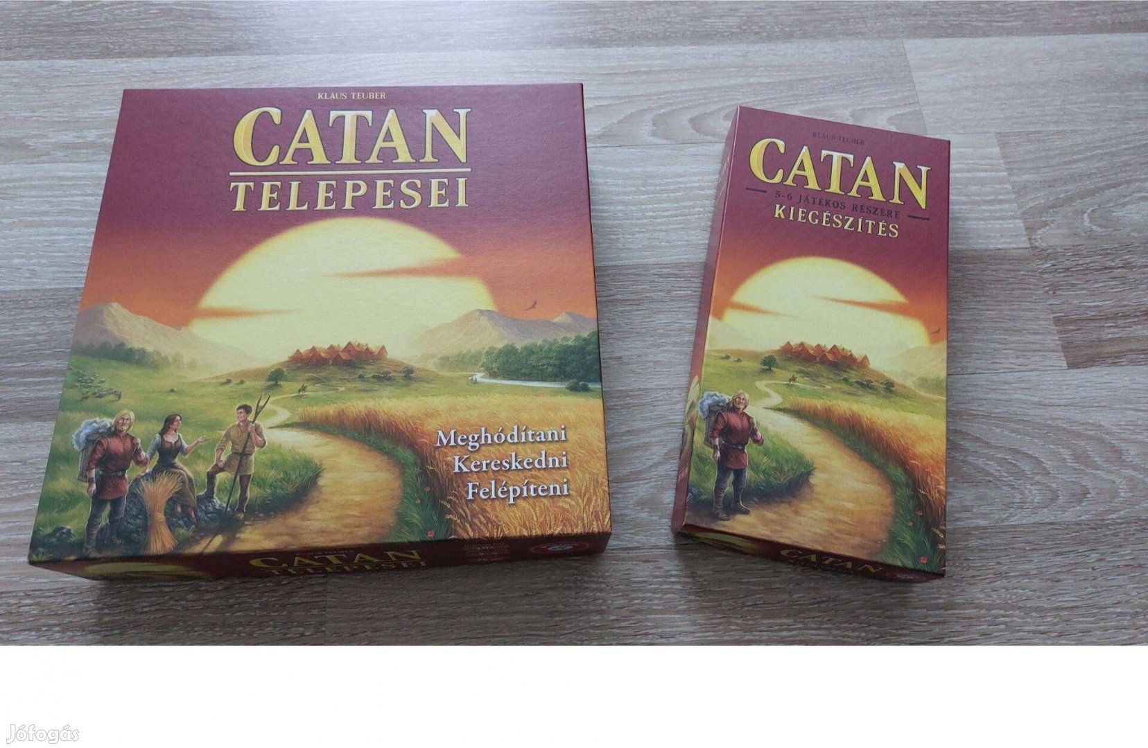 Catan telepesei társasjáték + 5-6 főre bővítő kiegészítő