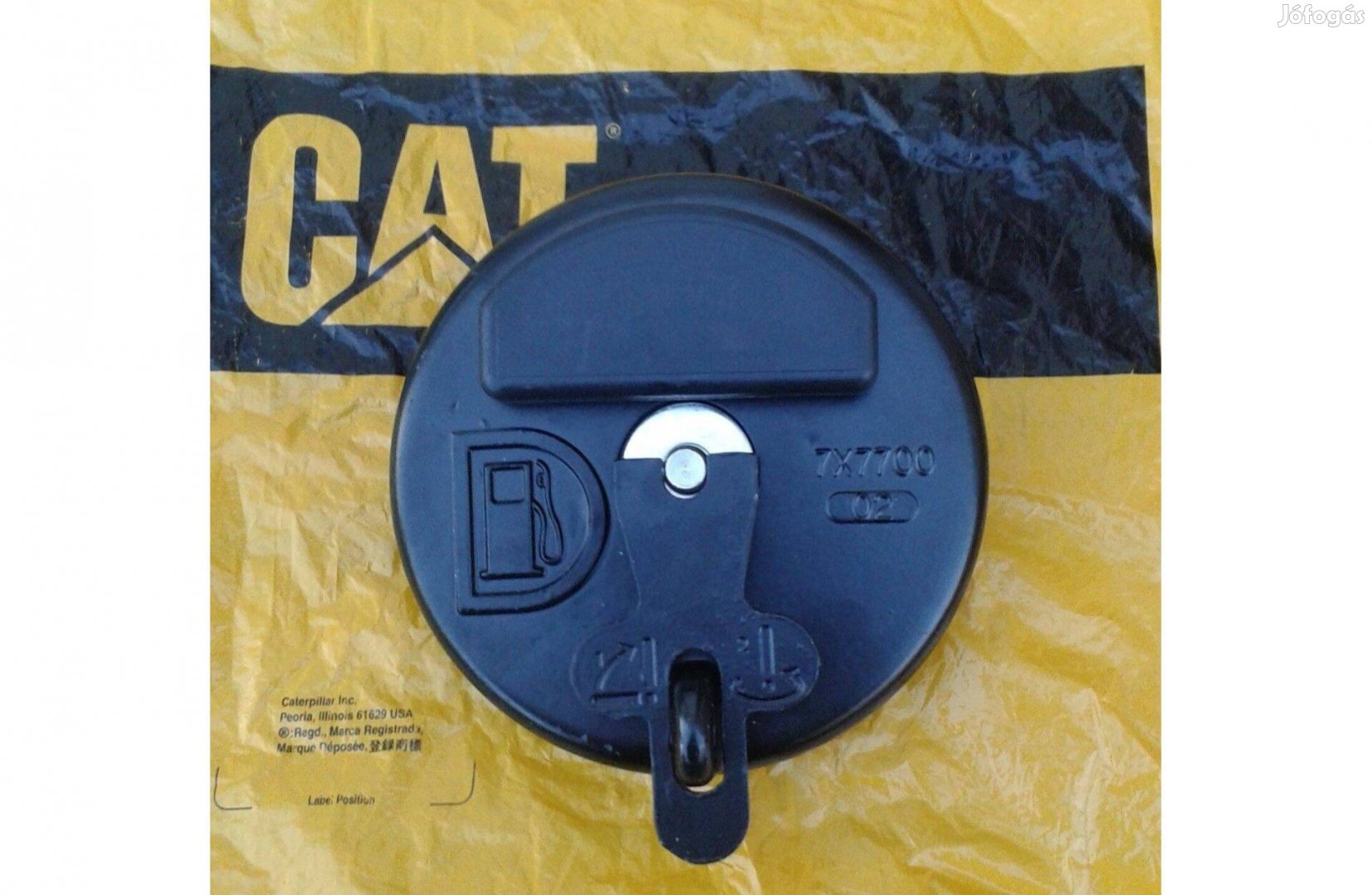 Caterpillar üzemanyag tank sapka dózer, kotró, gréder,