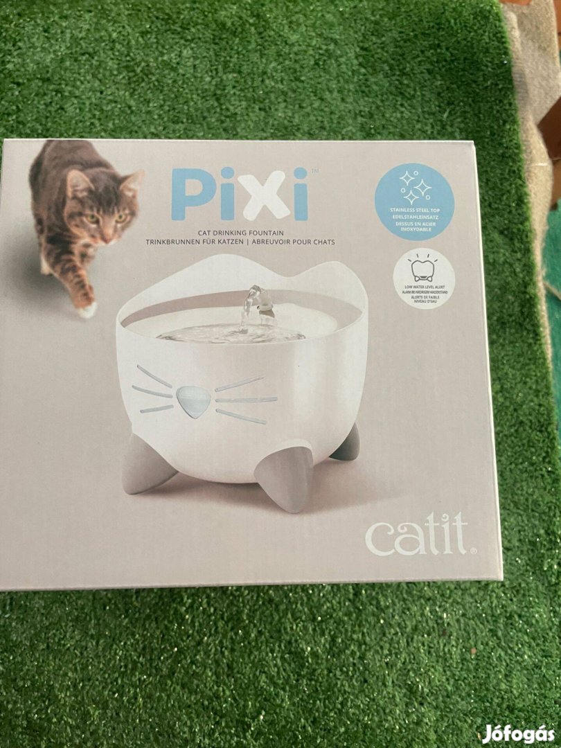 Catit Pixi macska itatókút, rozsdamentes acélbetéttel