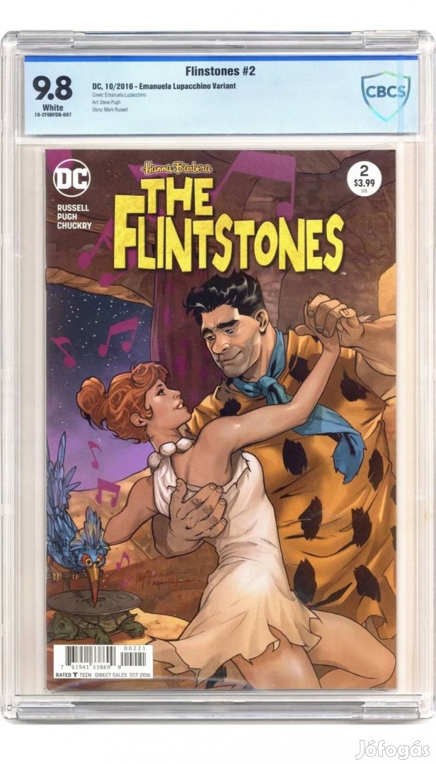 Cbcs 9.8 DC The Flintstones #2 tokozott, hitelesített képregény