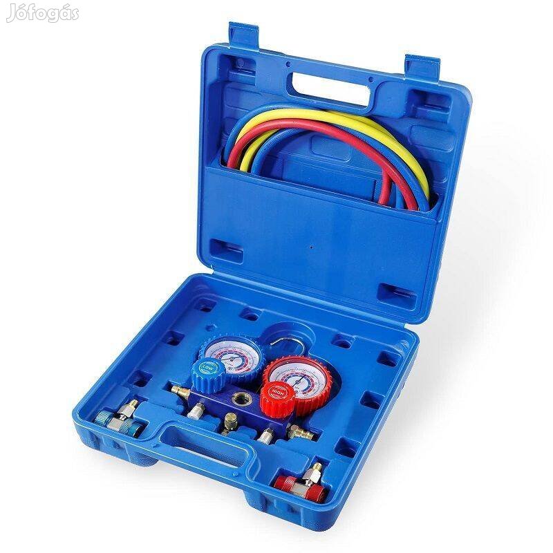 Cclife CC1443 3-utas AC klíma diagnosztikai elosztócső mérőkészlet