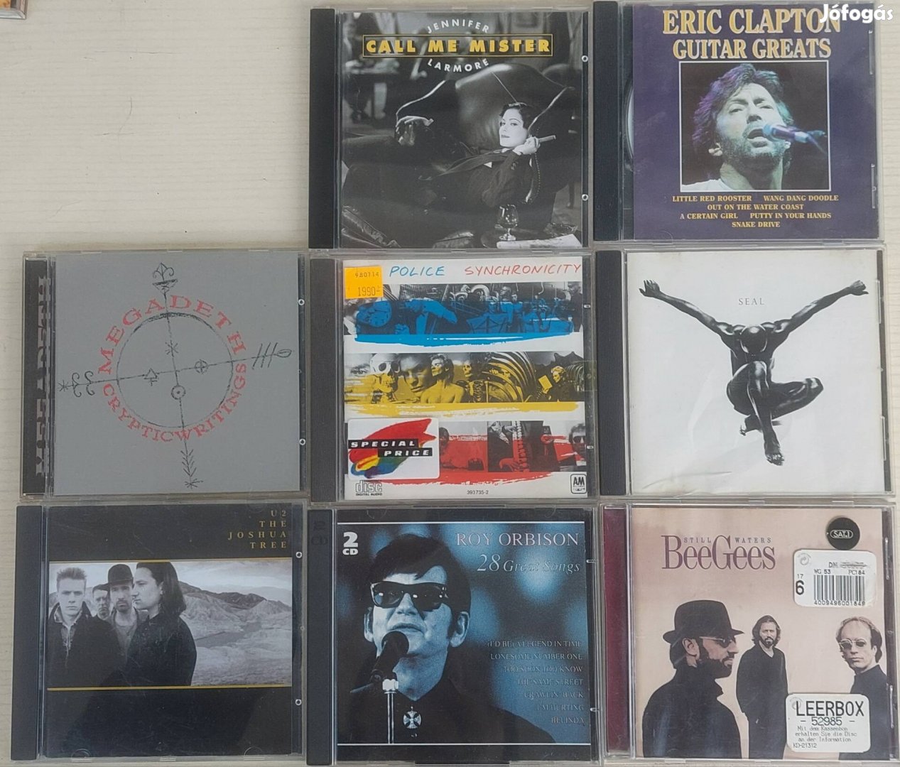 Cd lemezek, U2, Bee Gees, Roy Orbison