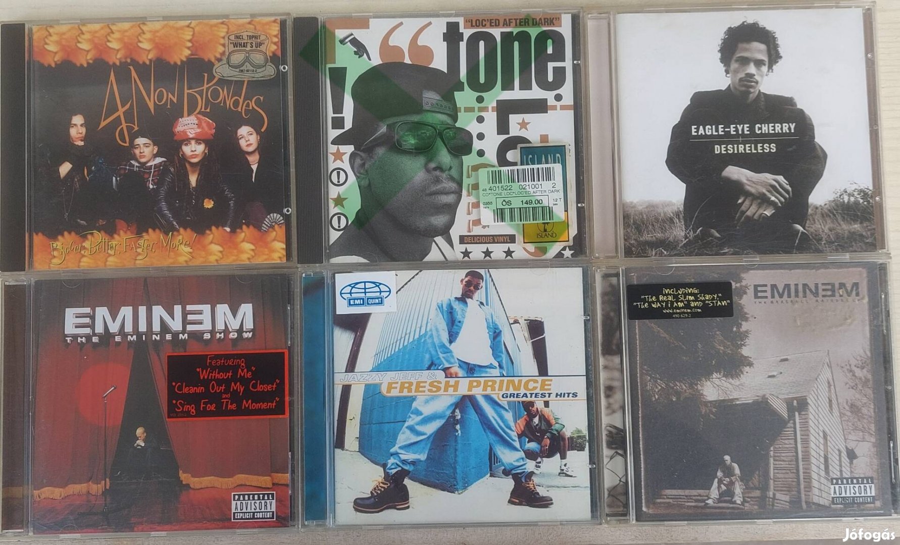 Cd lemezek jó áron, Eminem,Tone Loc  