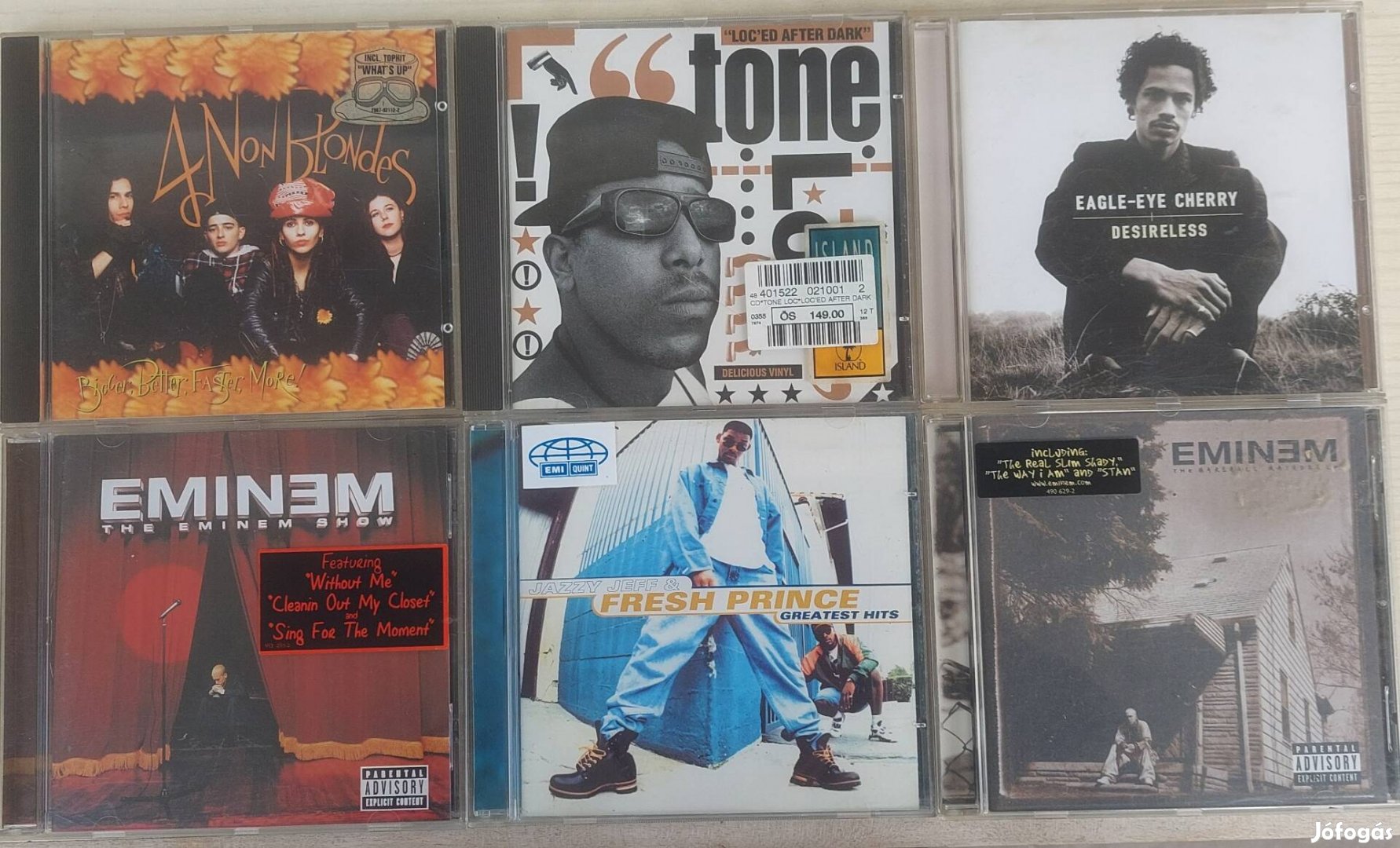 Cd lemezek jó áron, Eminem,Tone Loc  