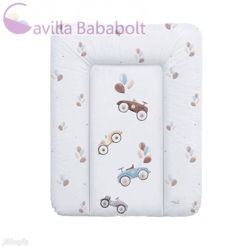 Ceba pelenkázó betét puha 50 x 70 cm , autók, nfy