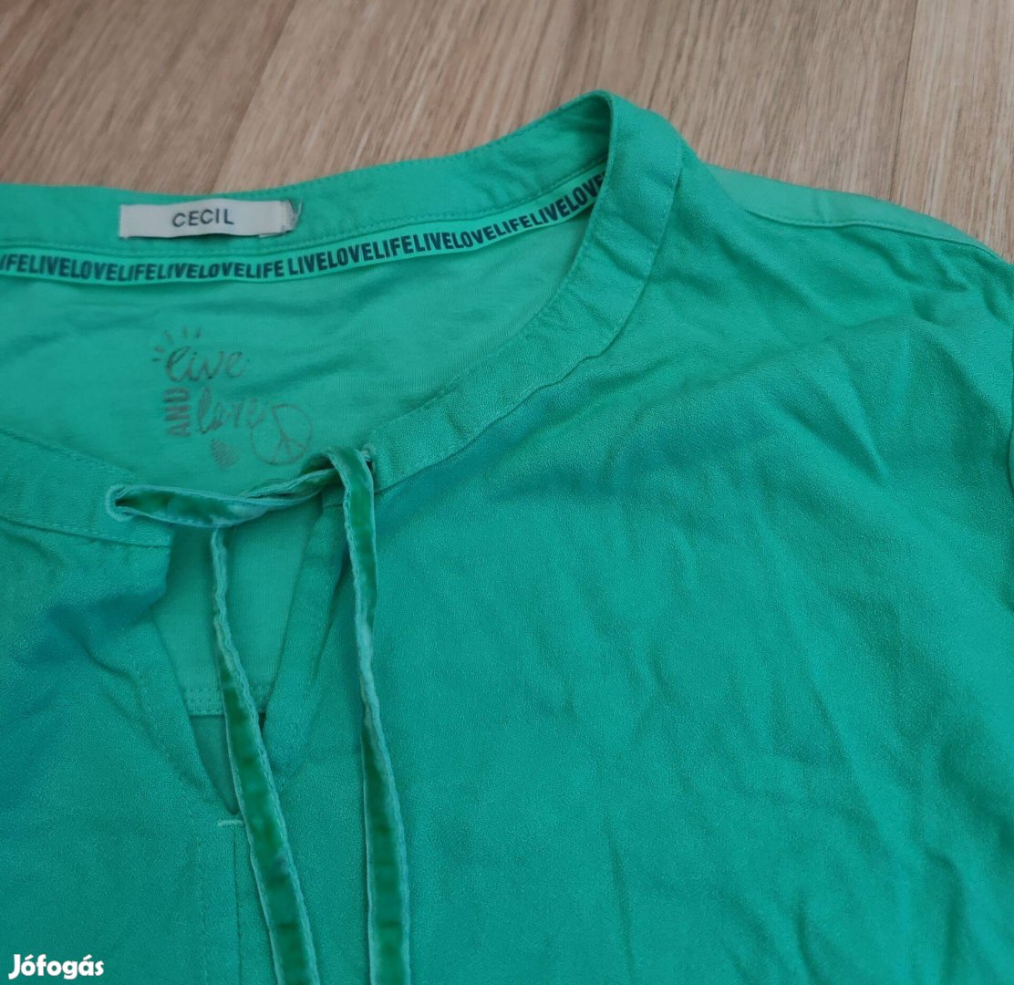 Cecil különleges zöld női tunika blúz XL