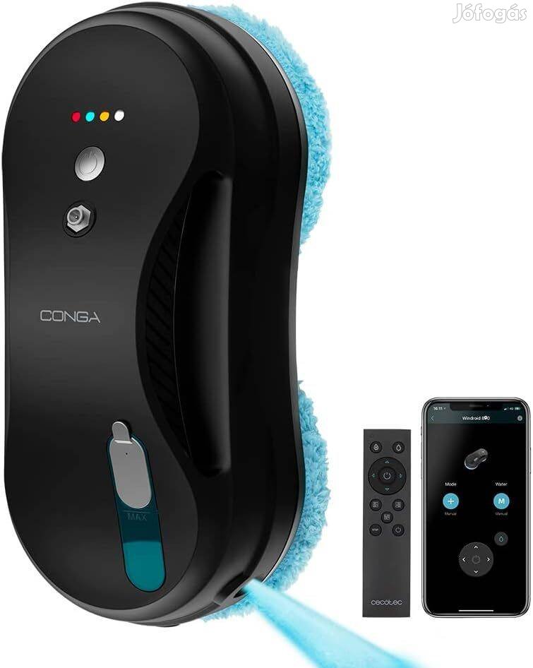 Cecotec Conga Windroid 870 Connected Ablaktisztító robot 1x Használt