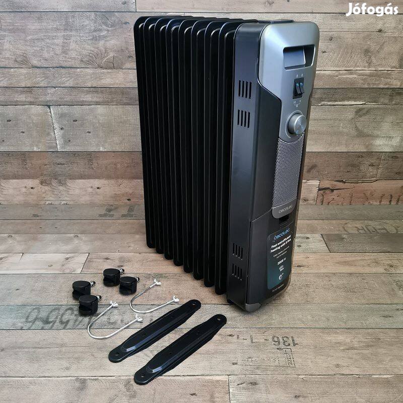 Cecotec Readywarm 9000 Space elektromos olajradiátor, 2000W - fekete