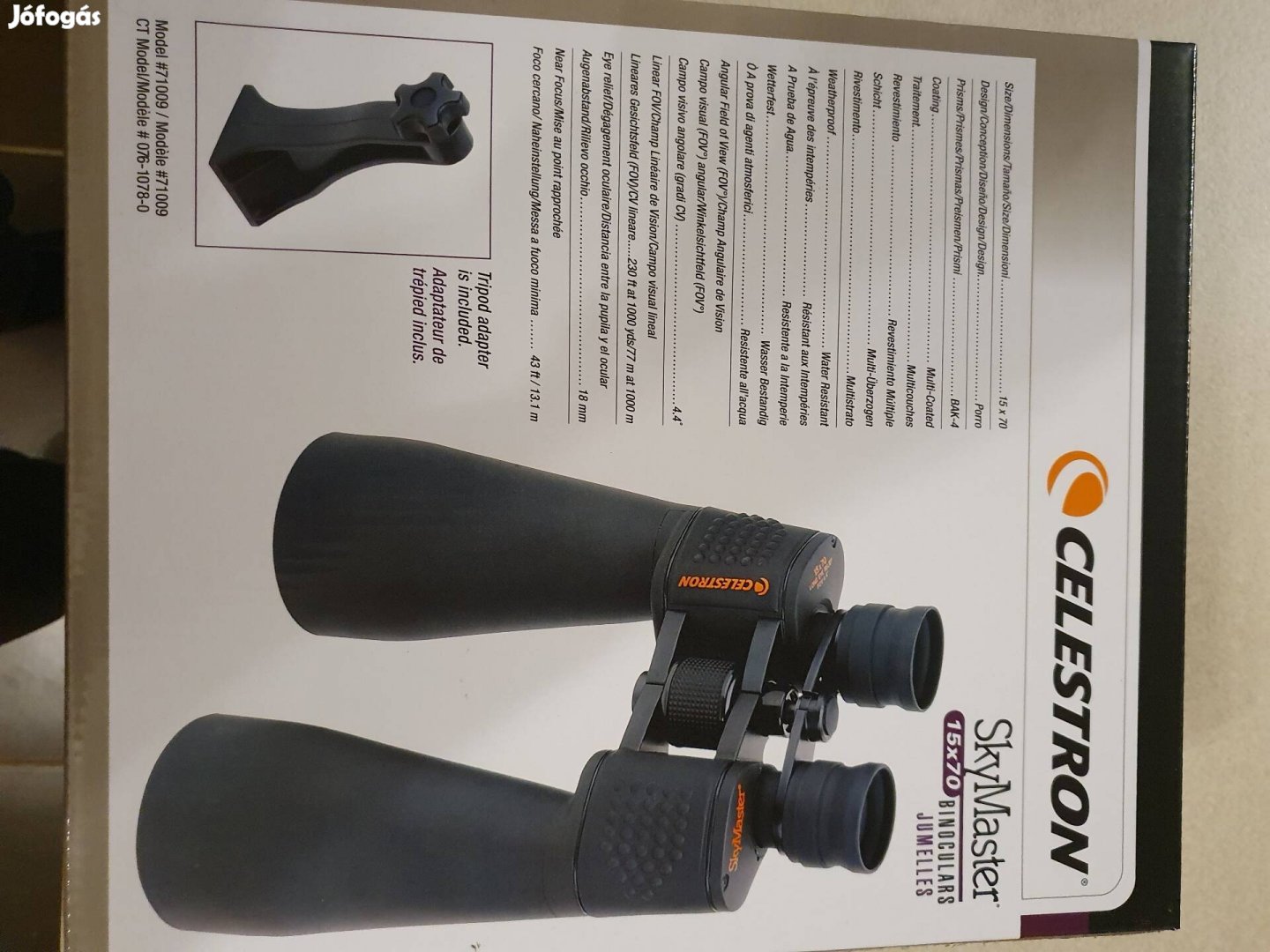 Celestron skymaster 15x70 távcső 