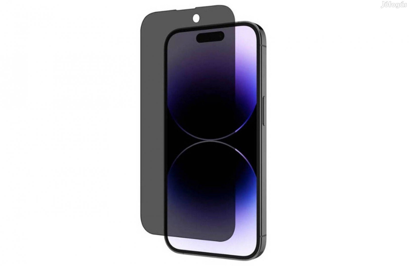 Cellara üveg képernyővédő fólia, iphone 14 Pro, fekete, új, Akciós