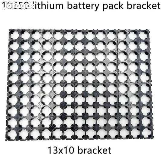 Cellatartó 13x10db-os 18650 Akkumulátorokhoz Akkupakkokhoz(5127)