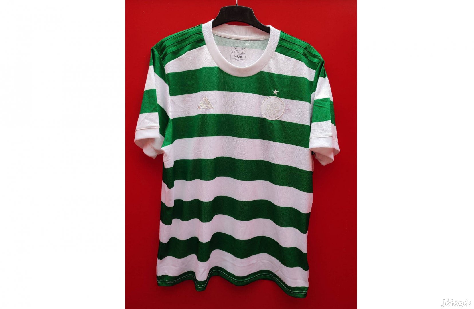 Celtic eredeti adidas 2023-as zöld fehér mez (2XL)