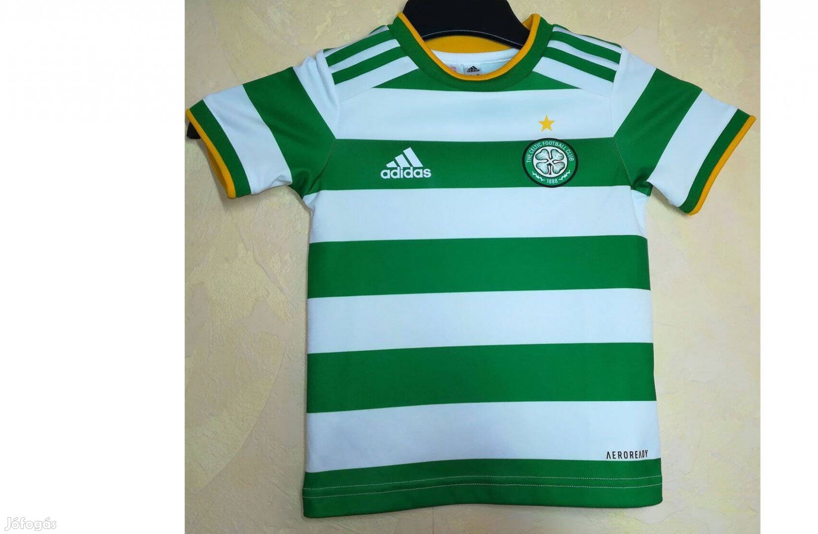 Celtic eredeti adidas zöld fehér gyerek mez (98)