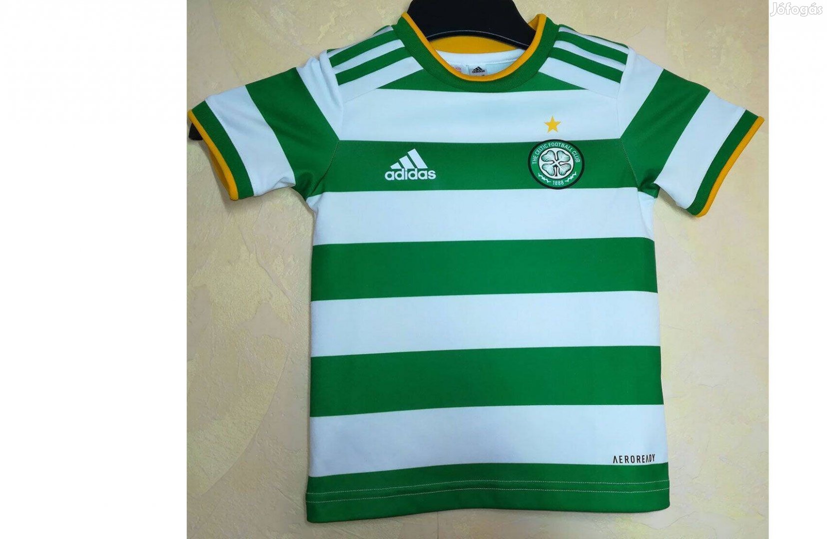 Celtic eredeti adidas zöld fehér gyerek mez (98)