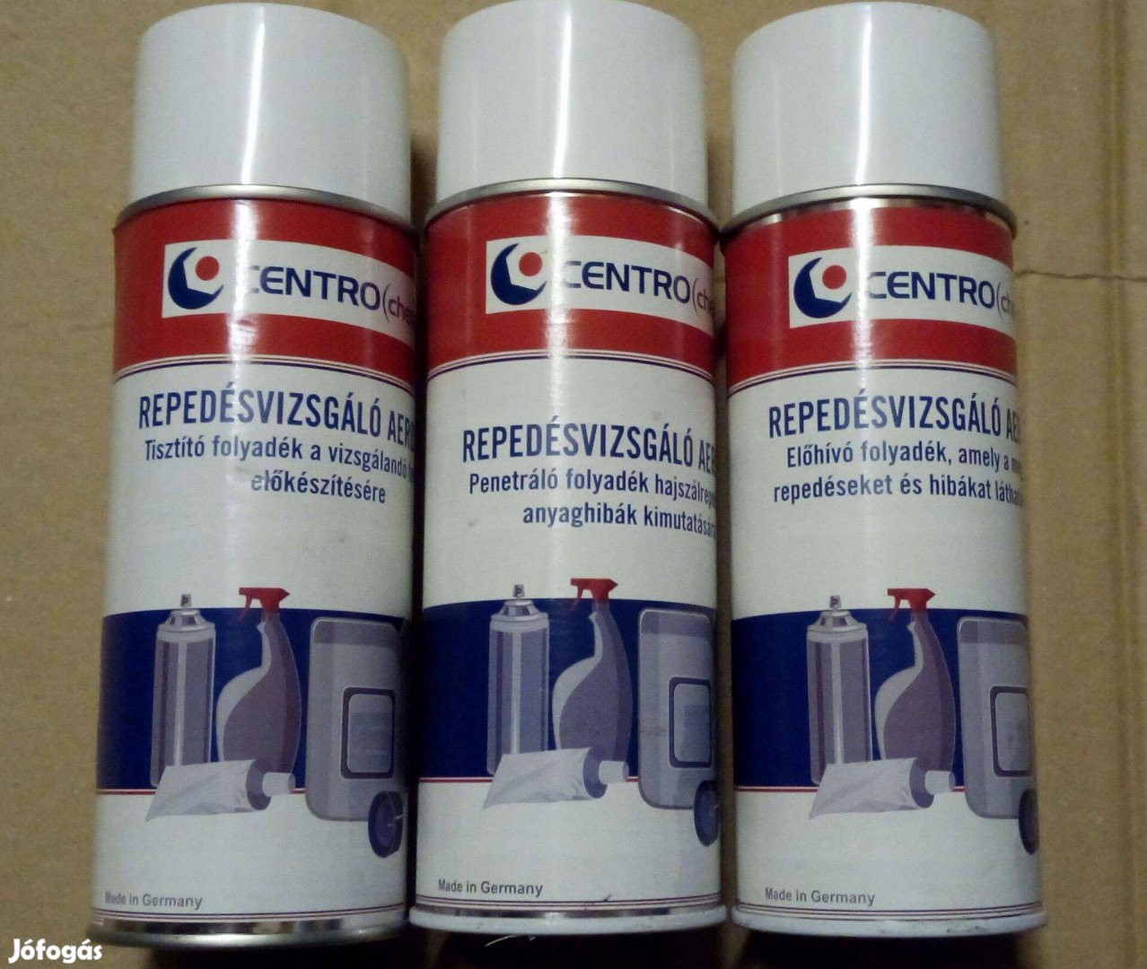 Centrochem repedésvizsgáló spray (3 lépcsős repedésvizsgáló)