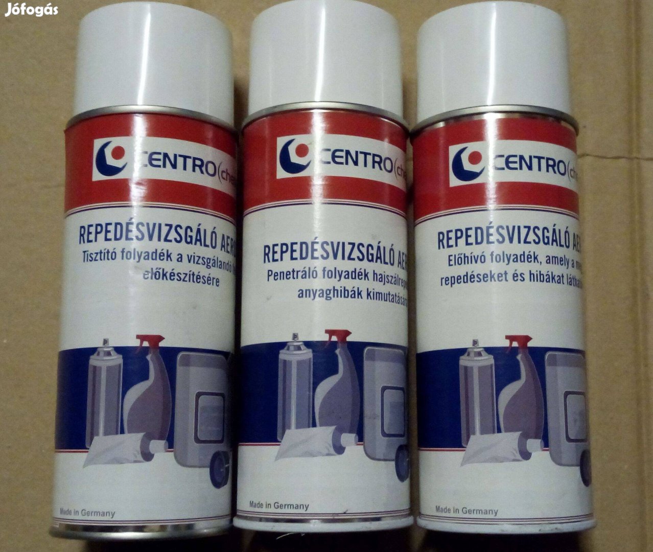 Centrochem repedésvizsgáló spray (3 lépcsős repedésvizsgáló)