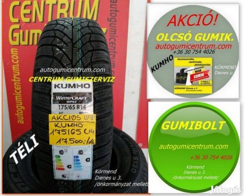 Centrum gumiszerviz -175/65r14 téli gumi újak -Kumho