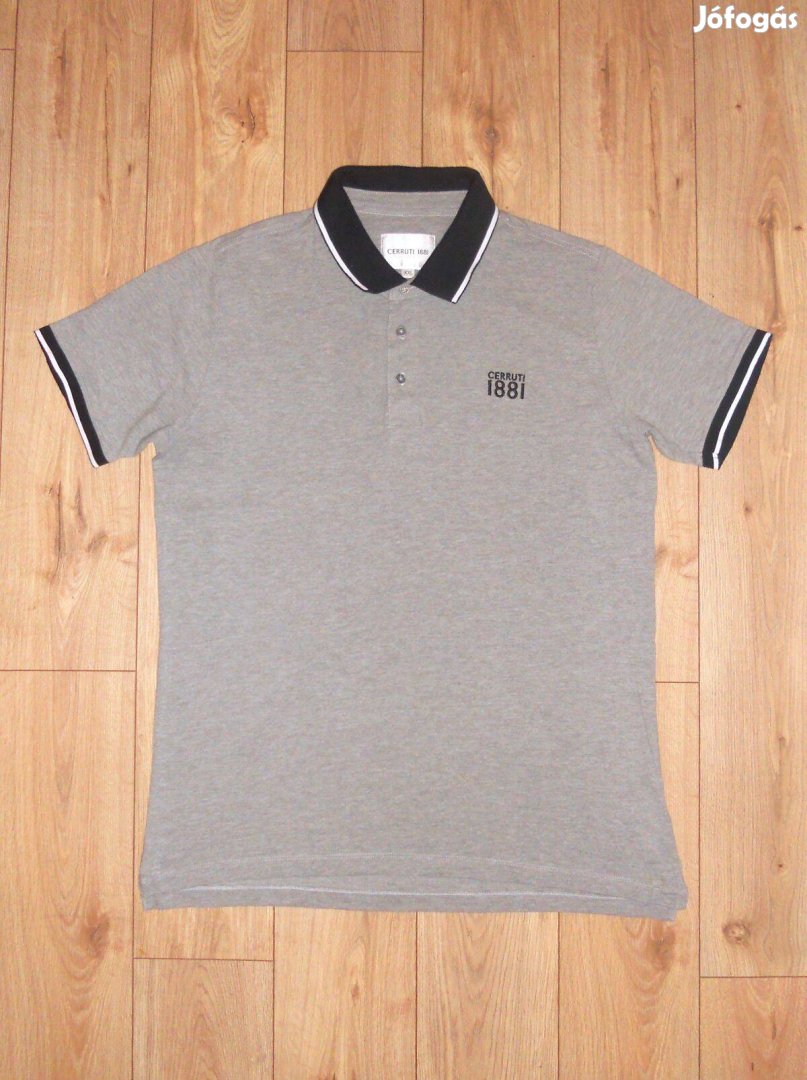 Cerruti 1881 szürke galléros póló (XL-es)