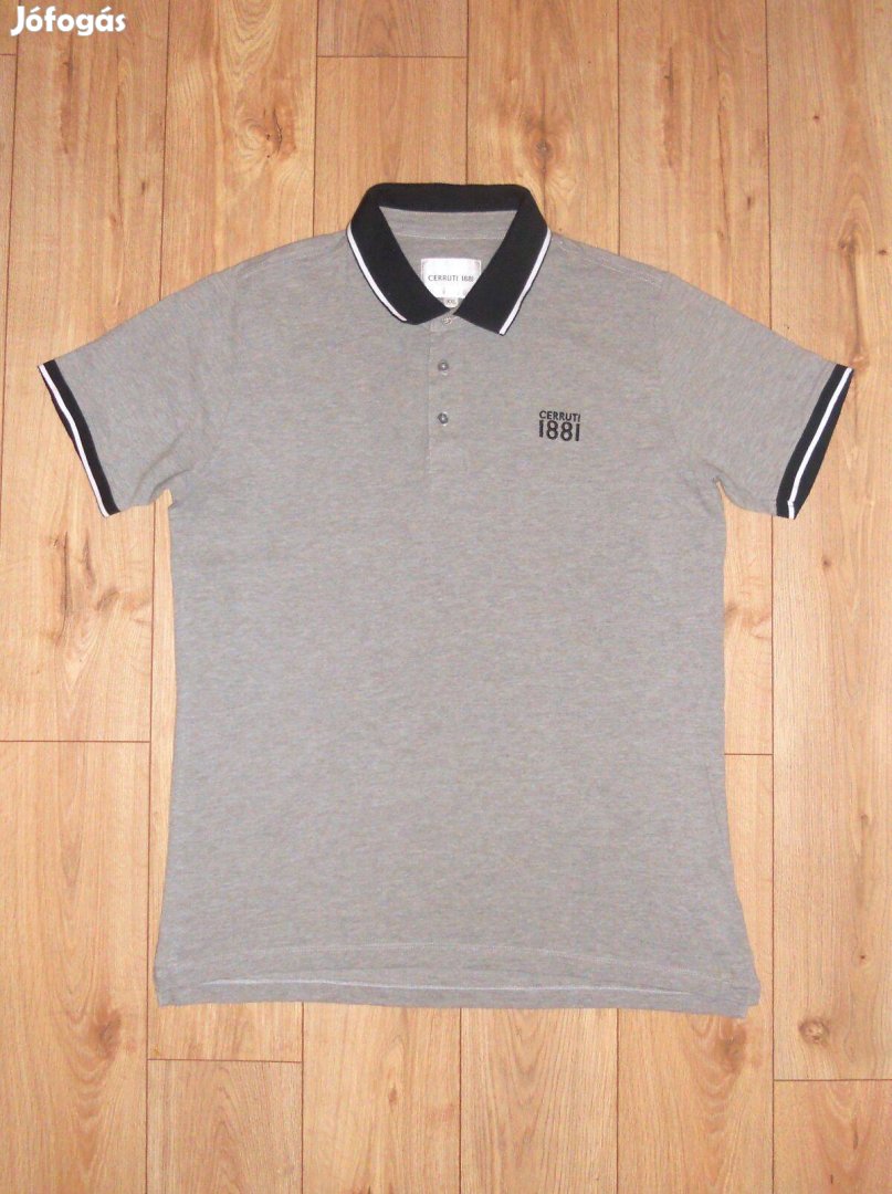 Cerruti 1881 szürke galléros póló (XL-es)