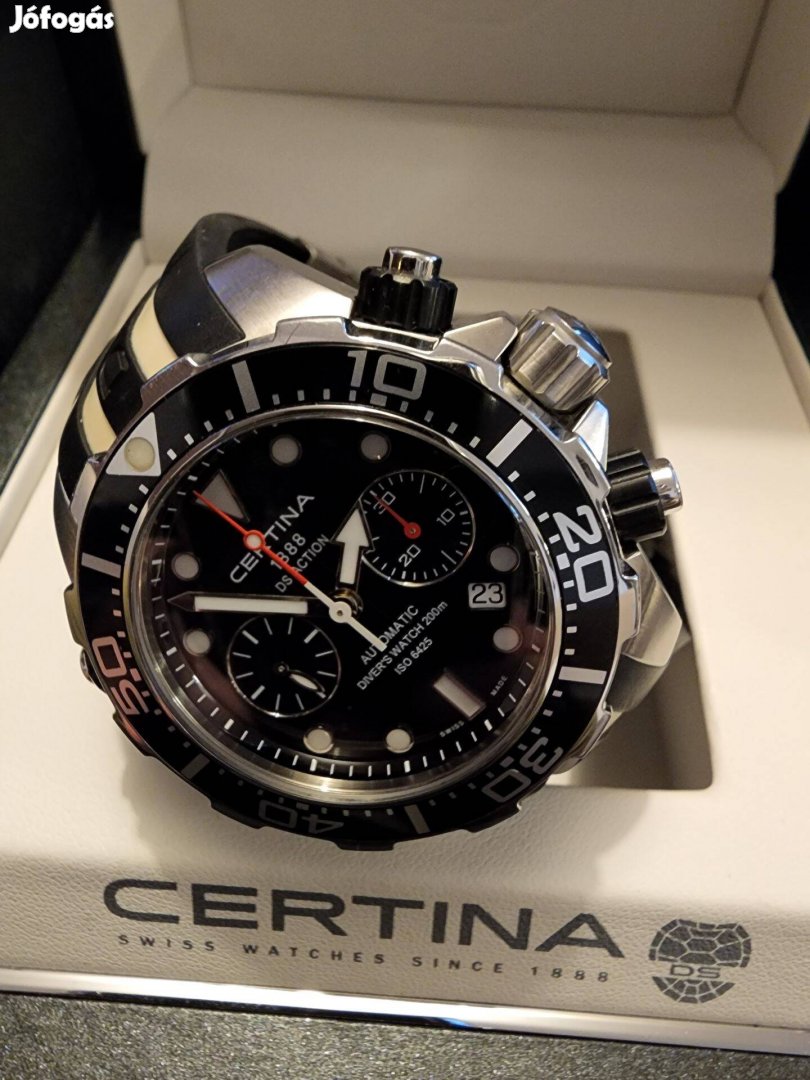 Certina DS Action automata cronograph,45mm, mint egy Omega, Breitling