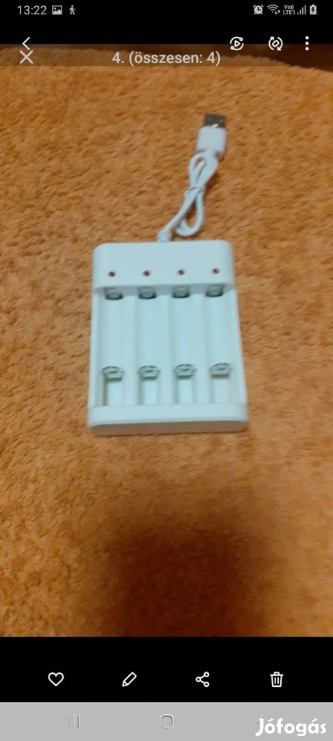 Ceruza elem gyorstöltő