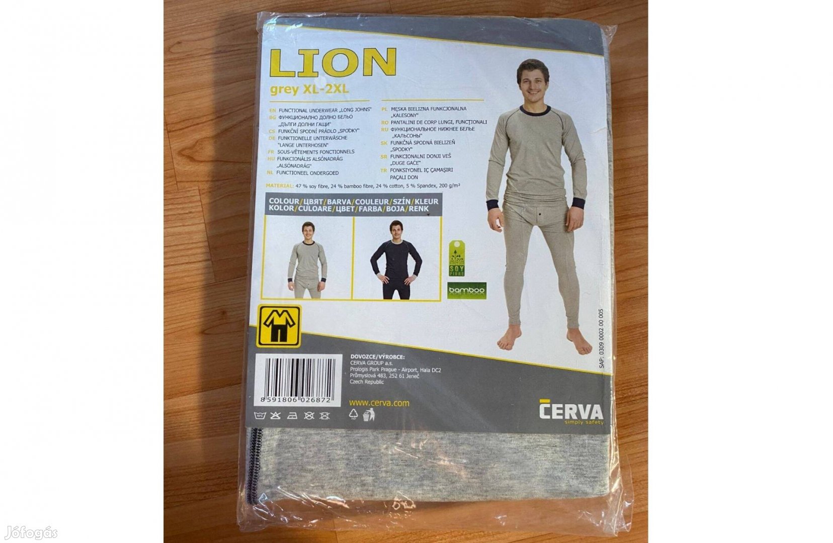 Cerva Lion jégeralsó XL-2XL szürke,új,Posta megoldható