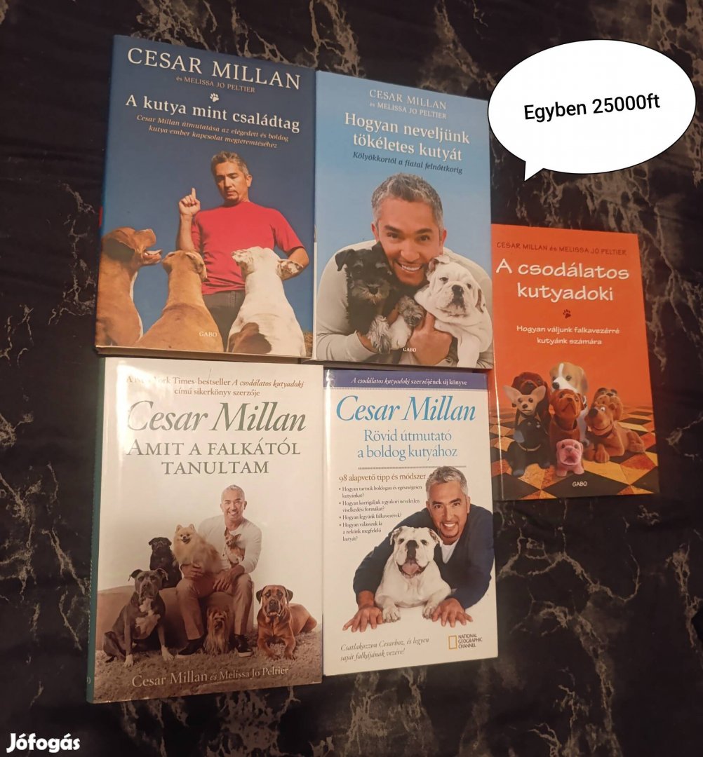 Cesar Millan könyvcsomag egyben 