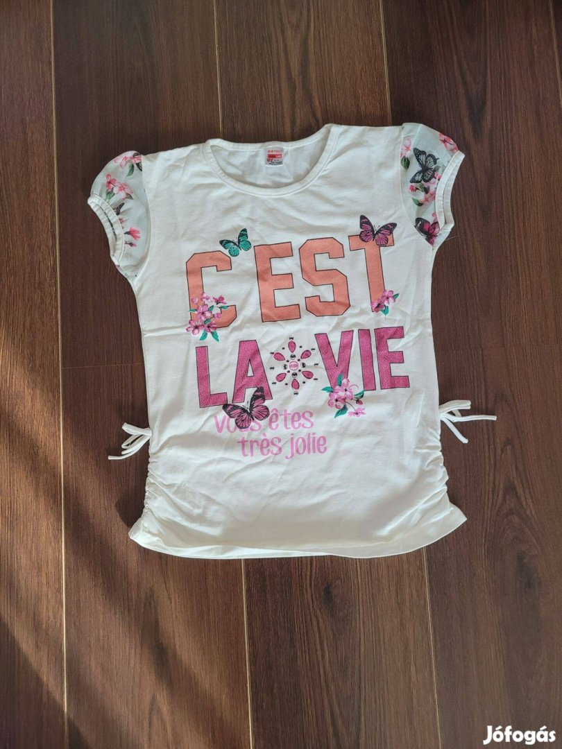 Cest la vie kislány póló 128-as méretben eladó!